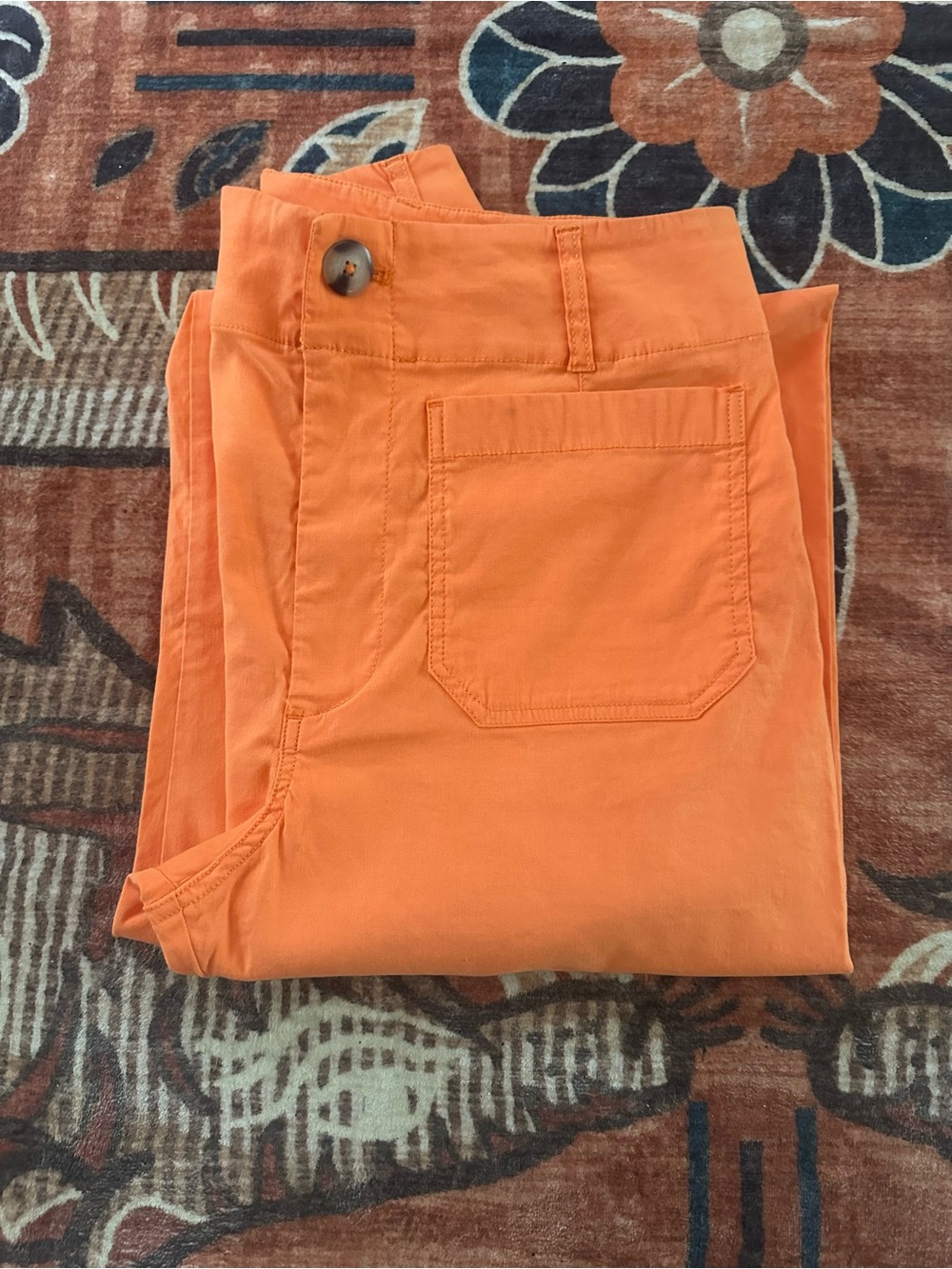 Anthropologie Maeve The Colette Orange Pants